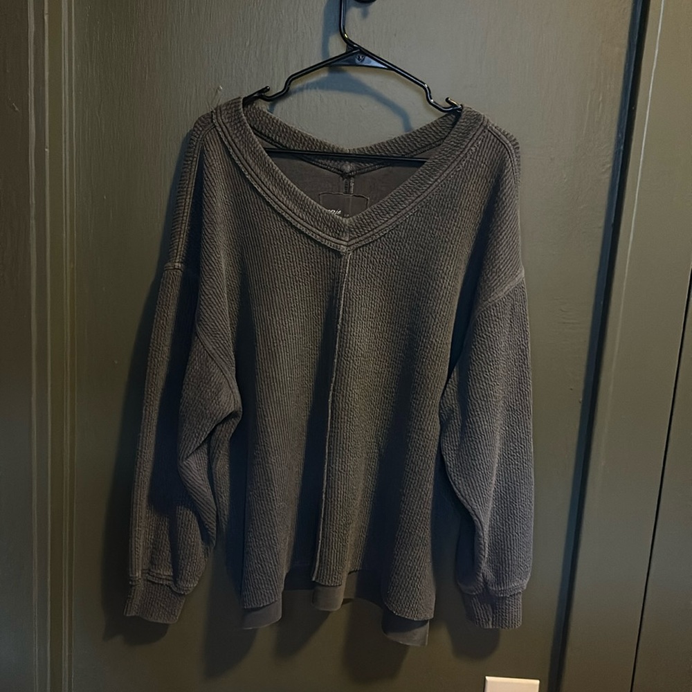 Aerie V-Neck Sweatshirt
